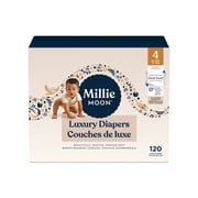 Millie Moon Luxury Diapers, Size 4, 120 Count