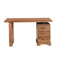 thumbnail image 2 of Pemberly Row 3-drawer Live Edge Solid Wood Writing Desk in Brown, 2 of 11