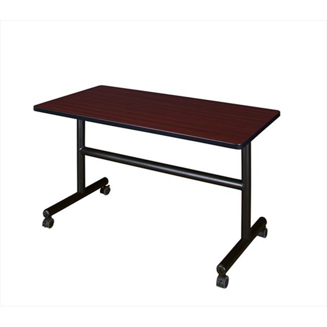 Regency MKFT4824MH 48 Po Kobe Table d'Entraînement Mobile Rectangulaire à Dessus Rabattable - Acajou
