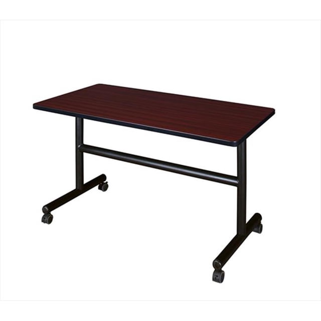 Regency MKFT4824MH 48 Po Kobe Table d'Entraînement Mobile Rectangulaire à Dessus Rabattable - Acajou
