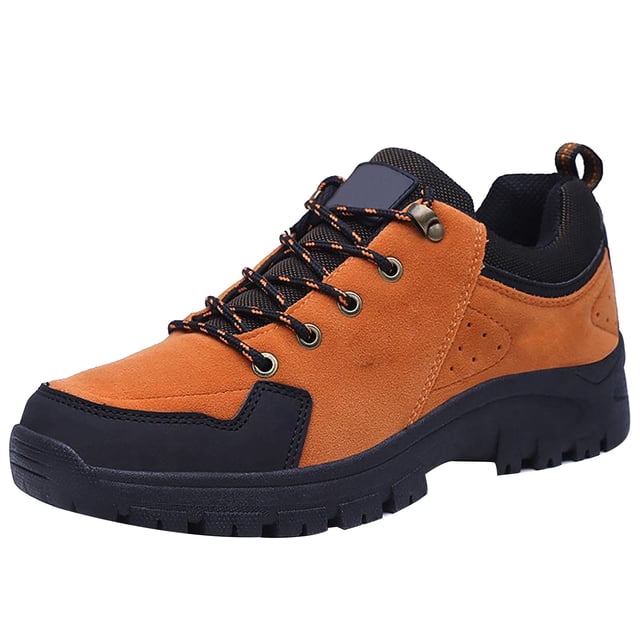 XIMIN Chaussures à Enfiler pour Hommes et Femmes en Suède Légères Chaussures de Marche Antidérapantes Imperméables Chaussures de Course Randonnée Randonnée Espadrilles Décontractées d'Extérieur (7.5, A)