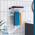thumbnail image 3 of Matte Towel Rack ‘‘ Bathroom Towel Shelf with Double Towel Bars SUS Stainless Steel Wall Mounted BBK, 3 of 7