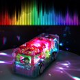 thumbnail image 3 of Children Electronic Transparent Music Gear Bus Car Funny Toy Early Education Funny Toy Universal Rotating Bus Toy, 3 of 9