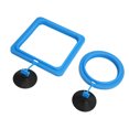 thumbnail image 3 of Aquarium Floating Food Feeder Circle, Thickened Reduce Waste Blue Multipurpose Fish Feeding Ring  For Aquarium, 3 of 8