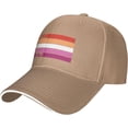 thumbnail image 2 of Lesbian Pride Flag Love All Trucker Hat LGBT Pride Baseball Cap Black, 2 of 8