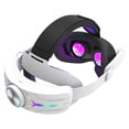 thumbnail image 1 of Compatible avec Meta Quest 3/3S Casque VR - Sangle de Tête RGB Ajustable avec Batterie 12000mAh pour Prolonger le Temps de Jeu, 1 of 5