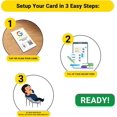 thumbnail image 2 of Custom Reusable Tag-Tap/QR Social Review Card -4 Pack Instant Social Reviews Card - QR Code and NFC Cards for Business, Social Review Tap Card, 2 of 5