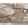 thumbnail image 2 of Soimoi Pink Polyester Crepe Fabric & Floral Artistic Print Sewing Fabric BTY 52 Inch Wide, 2 of 3