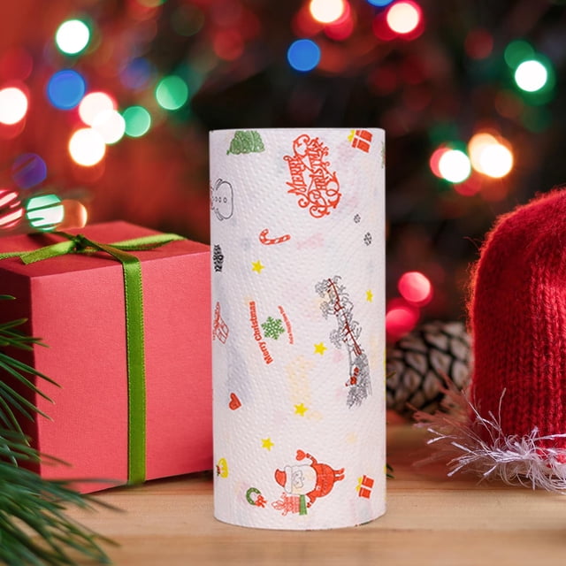 Christmas Print Kitchens Paper Absorbent Oil Absorbent Kitchens Towel Paper