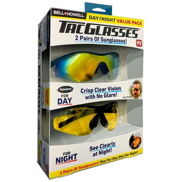 Lunettes de Sport Polarisées Bell + Howell TACGLASSES Taille Unique pour Hommes et Femmes, Unisexe, Style Militaire Vu à la Télé