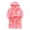 Pink, variant on JIRNDfCA Boys Robe With Hood Soft Cute Cartoon Bathrobe Long Sleeve Facecloth Rabbit Warm Kids Robe Children Sleepwear Navy 6-7 Years