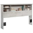 thumbnail image 3 of Pemberly Row Transitional Engineered Wood Full-Queen Bookcase Headboard in White, 3 of 10