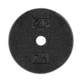 thumbnail image 1 of CAP Barbell 1-Inch Cast Iron Weight Plate, Black, Single, 7.5 lb, 1 of 5