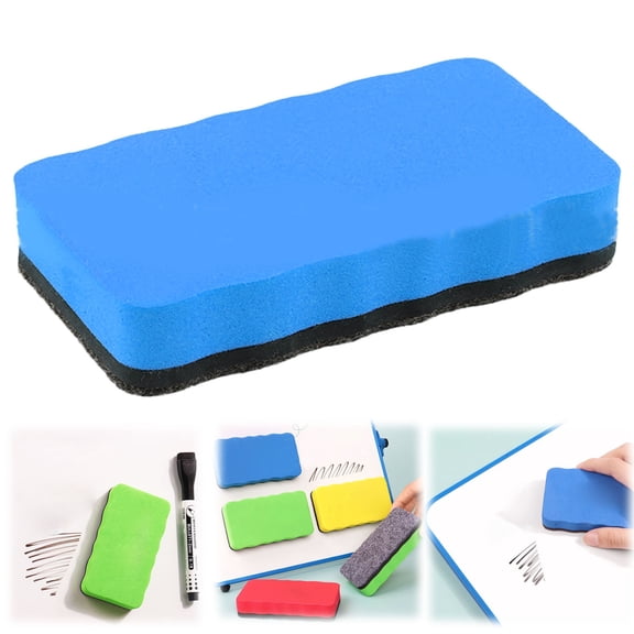 ZTTD Effaceurs à Sec, Effaceurs Magnétiques pour Tableau Blanc 1 Pce, Effaceurs Magnétiques à Sec pour Tableau Blanc, Marqueurs pour Tableau Blanc Effaçable à Sec, Idéal pour la Maison, le Bureau, Bleu