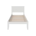 thumbnail image 3 of Leo & Lacey Lit Plateforme Contemporain Simple TG en Bois Massif, Blanc, 3 of 6