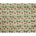 thumbnail image 4 of oneOone Polyester Lycra Fabric Leaves & Floral Block Print Fabric BTY 56 Inch Wide, 4 of 4