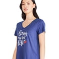 thumbnail image 4 of George Women's V-Neckline Sleep Tee, 4 of 6