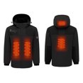 thumbnail image 2 of RXIRUCGD USB Intelligent Constant Temperature Heated Windproof Plus Size Coat For Men And Women Winter 4 Heated Jacket Coat( Black, Size:L ), 2 of 3