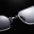 thumbnail image 2 of MYG Folding sense Photochromic Sunglasses Alloy frame Square Outdoor Color changing, 2 of 8
