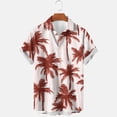 thumbnail image 2 of Weiqiqre Mens T Shirts Loose Fit, Floral Print Tropical Button Down Shirts, 2 of 3
