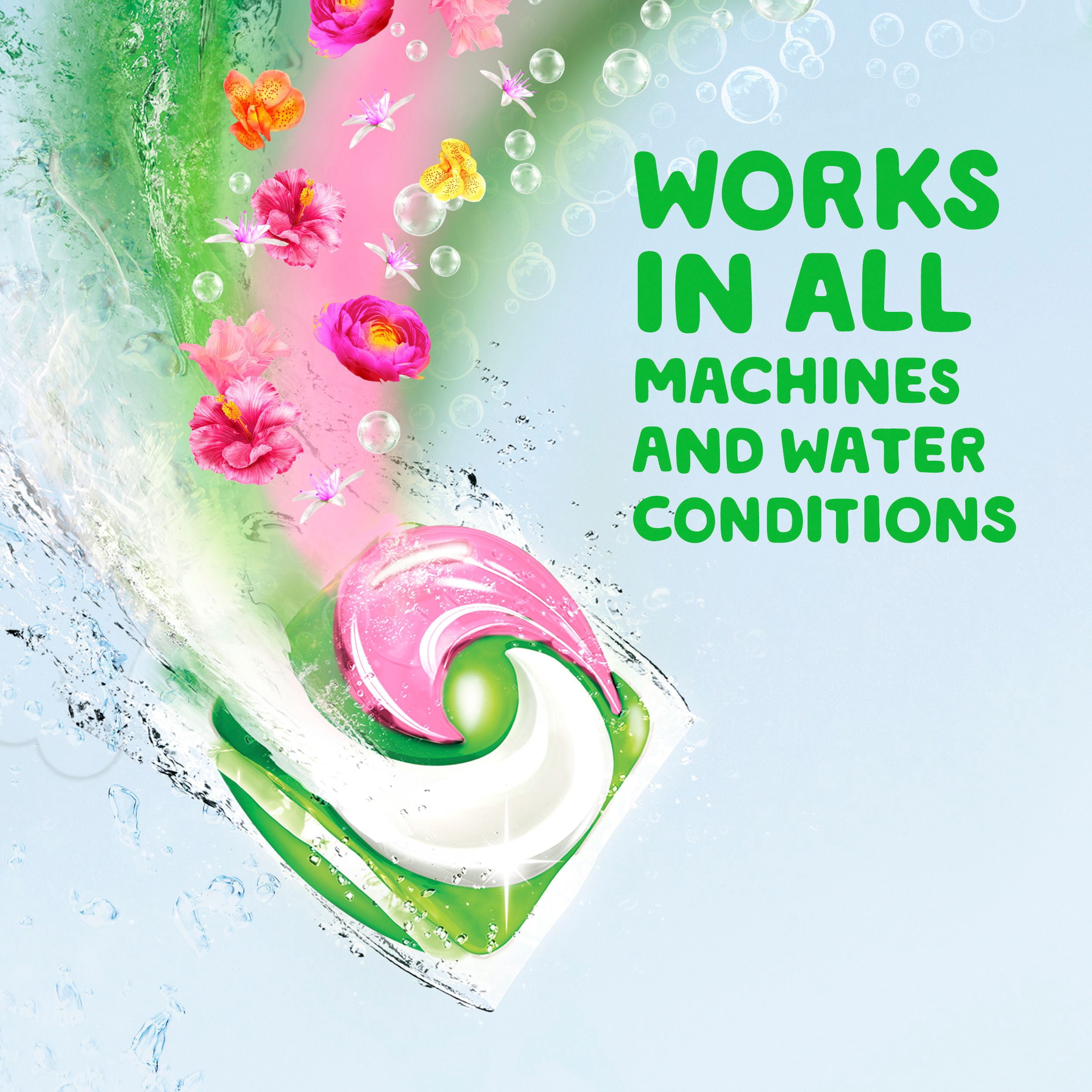 Capsules de détergent à lessive Gain Super Flings, 9 unités, Vibrant, irrésistiblement propre et frais