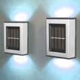 thumbnail image 1 of 2PCS Solar Wall Light Outdoor LED Solar Stair Light UP and Down Illuminate Light Auto ON/OFF Solar Fence Light, 1 of 10