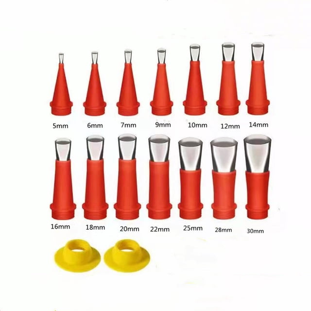 Chmadoxn Family Use Integrated Rubber Nozzle Tool Kit, Rubber Nozzle Tool With, Stainless Steel Material, Caulking Nozzle Applicator Coating For Home Rubber nozzle