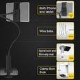 thumbnail image 4 of Gooseneck Mount Innovator: Universal Compatibility Tablet Stand Holder with Heavy Duty Aluminum-Magnesium Alloy Core, 360 Degree Free Rotation for Versatile Usage, Extendable Head Clip up to 18cm, 4 of 5