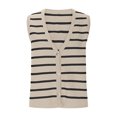 thumbnail image 4 of LOVZFMLL Camisoles pour Femmes Cardigan Décontracté Ample à Boutons Chandail à Rayures à Col en V, 4 of 7