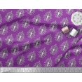 thumbnail image 3 of Soimoi Polyester Crepe Fabric Leaves,Floral & Paisley Block Print Fabric by Yard 42 Inch Wide, 3 of 3