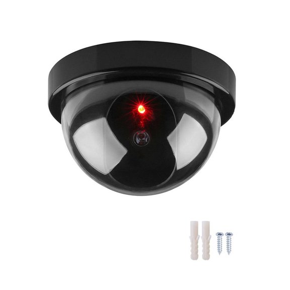 NEW Dummy Dome CCTV Camera Outdoor Indoor Fake CCTV Security Camera Hemispherical Flashing LED Simulation Camera
