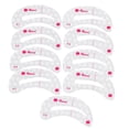 thumbnail image 1 of Ensemble de 9 Pochoirs à Sourcils Réutilisables, Guide de Dessin DIY, 1 of 5