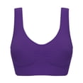 thumbnail image 2 of Aqestyerly Women Plus Size Seamless Padded Bra,Wireless Soft Yoga Sleepwear Bra For All-Day Comfort And Support HWRETIE, 2 of 3