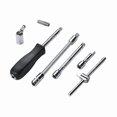 thumbnail image 4 of 46Pcs Combination Tool Kit 1/4 Ratchet Wrench Socket Screwdriver With Plastic Toolbox Spanner Household Car Repair Hand Tool Set, 4 of 5