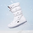 thumbnail image 5 of Kcodviy Women's Winter Solid Color Snow Boot for Women Thick Soled and Fleece Women Snow Boots Size 8 Protective Snow Boots Slip Short Snow Boots for Women Low Heel on Boots, 5 of 5