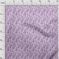 thumbnail image 3 of oneOone Velvet Purple Fabric Florals Craft Projects Decor Fabric Printed By The Yard 58 Inch Wide, 3 of 4