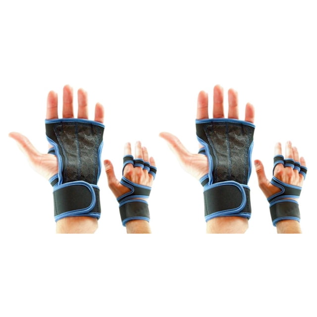 Redempat 2pieces Stay Cool And Comfortable With Multifunctional Gym Gloves Breathable Blue XL 2Set