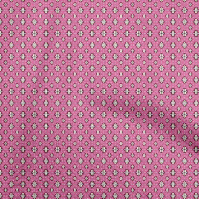 oneOone Rayon Pink Fabric Asian Kilim Craft Projects Decor Fabric Printed By The Yard 56 Inch Wide