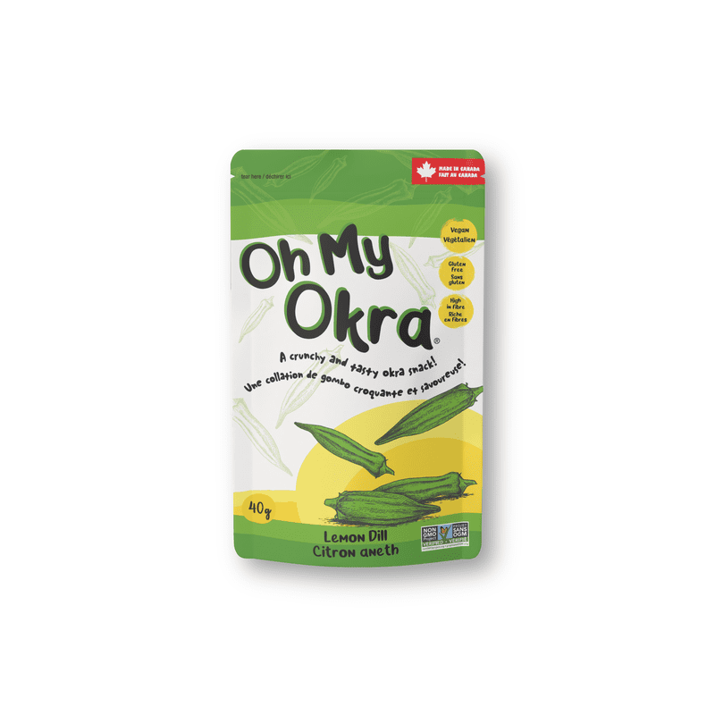 Oh My Okra Crunchy and Tasty Okra Snack - Lemon Dill - 40g