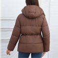 thumbnail image 4 of Womens Length Parka, Solid Color Oversized Hooded Extreme Warmth, Ultimate Winter Coat for Freezing Weather & Northern Climate LivingCoffeeM, 4 of 4