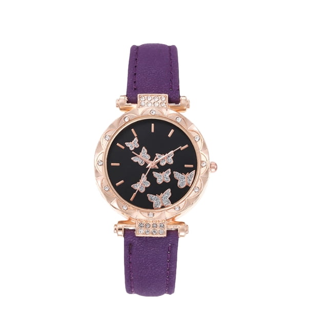 Women's Digital Watch with Steel Belt Strap and Luminous Night Light Display
