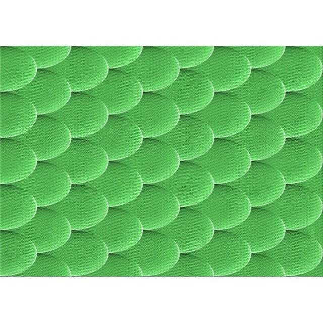 Ahgly Company Machine Washable Indoor Rectangle Transitional Neon Green Area Rugs, 4' x 6'