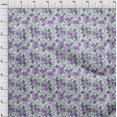 thumbnail image 4 of oneOone Tissu Georgette Viscose Violet Matériel de Robe Florale Tissu Imprimé Tissu au Mètre 42 Pouces de Large, 4 of 4