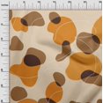 thumbnail image 3 of oneOone Silk Tabby Orange Fabric Abstract Organic Shape Sewing Craft Projects Fabric Prints By Yard 42 Inch Wide, 3 of 4