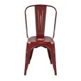 thumbnail image 2 of OSP Designs Bristow Antique Red Metal Dining Chair, 2 of 4