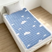 Mattress Protector Non Slip Thin Bed Pad Quilted Fitted Mattress Cover Washable Bed Topper Dorm Room Home Bedroom Guest Room Smooth Sleep Bedding Mattress Pad Bedroom Dorm Guest Room Mattress Topper