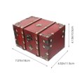 thumbnail image 2 of Wooden Jewelry Organizer Retro Jewelry Case Earring Necklace Storage Box Gift Box, 2 of 8