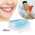 thumbnail image 2 of 200Pcs Floss Interdental Brush Stick Toothpick Soft Silicone Double Ended Tooth Picks Oral Care, 2 of 6