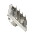 thumbnail image 2 of 100MM Stainless Steel Exterior Wall Ventilation Cap Movable Square Air Outlet, 2 of 5