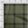 thumbnail image 1 of oneOone Georgette Viscose Fabric Tartan Check Print Fabric By The Yard 42 Inch Wide, 1 of 4